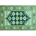 thumbnail image 1 of Ahgly Company Machine Washable Indoor Rectangle Persian Turquoise Blue Traditional Area Rugs, 5' x 7', 1 of 4