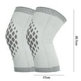 thumbnail image 5 of Ettsollp 1 Pair Knee Braces Compression Sleeves with Fastener Tape Soft Breathable Knee Support Sleeves Leg Warmers, 5 of 8