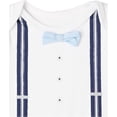 thumbnail image 4 of Little Treasure Baby Boy Cotton Bodysuits 5pk, Dapper Bow Tie, 9-12 Months, 4 of 7