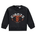 thumbnail image 2 of Newborn WEAR by Erin Andrews  Black San Francisco Giants Fleece Crewneck and Pants Set, 2 of 5