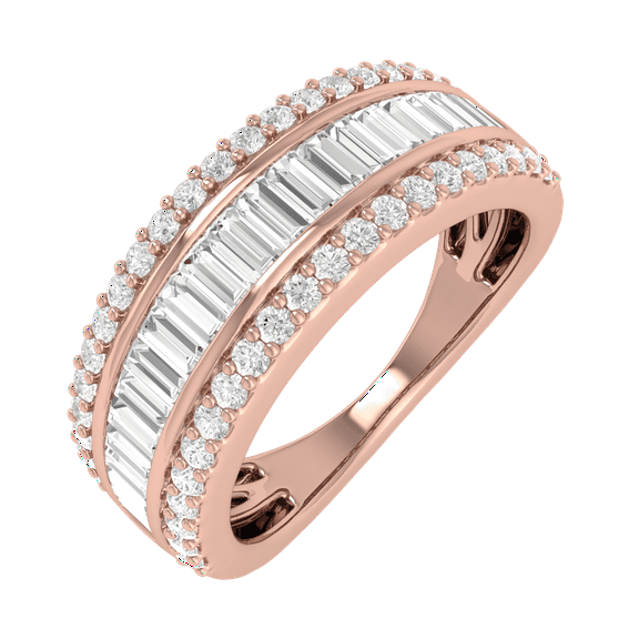 1/3 Carat Halo Diamond Engagement Ring in 10K Rose Gold (Ring Size 4.25)