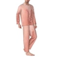 thumbnail image 2 of Susaid Pig'S Tail Print Men's Long Sleeve Pajama Set, Two-Piece Button-Down Loungewear PJs Set, Comfortable Sleepwear for Relaxation-Medium, 2 of 7