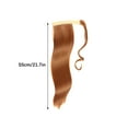 thumbnail image 3 of LEHOZIHEQ Straight Ponytail Extension, 26 Inch Long Straight Wrap Around Ponytail for Women Clip in Ponytail Hair Extensions Synthetic Brown Hair Pony Tails Hairpieces Daily, 3 of 3