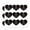 Clear, variant on That's Rad Radical Radish Skateboard Funny Humor Heart Shaped Planner Calendar Scrapbook Craft Stickers