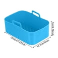 thumbnail image 3 of Olla de silicona para freidora de aire, 2 uds., Compatible con DZ201 Foodi 8QT, revestimiento de freidora de aire de silicona reutilizable, accesorios para freidora de aire, 3 of 5