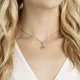 thumbnail image 5 of Cisne deslumbrante, cristal rosa, collar de mujer, collar de clavícula, 5 of 5