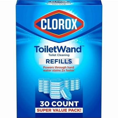 Clorox ToiletWand Toilet Cleaning Refills, Super Value Pack, 30 Count