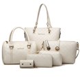 thumbnail image 5 of Bolso de mujer de verano estilo europeo y americano retro rómbico conjunto de seis piezas bolso de madre bolso bandolera, 5 of 5