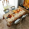 thumbnail image 6 of Rectangle Fall Tablecloth 60×84 Inch, Fall Pumpkin Tablecloths for Rectangle Tables Thanksgiving Washable Table Cover, Autumn Table Cloth Decor for Party Picnic Dinner, 6 of 6