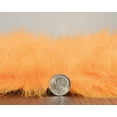 thumbnail image 7 of Linon Faux Solid Modern Area Rug, Orange, 7 of 7