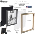 thumbnail image 4 of Cardinali Winston Tabletop Frame, 3 Pack, 5x7" Silver Beaded Picture Frame for Desk & Mantel Decor, Hand Finished Beaded Border, Easel Back, Shatter-Resistant Acrylic Glazing, Made in the USA, 4 of 4