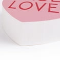 thumbnail image 5 of True Love Candy Heart Pink 3.5 x 3.3 Pine Wood Valentine's Small Shape Sign, 5 of 5