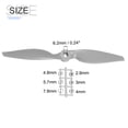thumbnail image 2 of Uxcell 9x4.5 Inch RC Propellers 2-Vane Blades Props Gray with Adapter Rings RC Airplane Aircraft Prop Replacement 5Pcs, 2 of 6