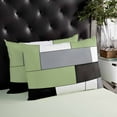 thumbnail image 4 of Sage Green Grey Throw Pillow Cover 12 x 20 Inch Decorative Pillow Cover Modern Green Geometric Lumbar Pillowcase Seasonal Rectangle Cushion Case for Couch Sofa Bed Living Room, 4 of 7