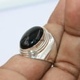 thumbnail image 2 of Silver Gift Ring, Black Onyx Solid 925 Sterling Silver Ring, 2 of 5