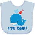 thumbnail image 3 of Inktastic Whale 1st Birthday Boys or Girls Baby Bib, 3 of 4