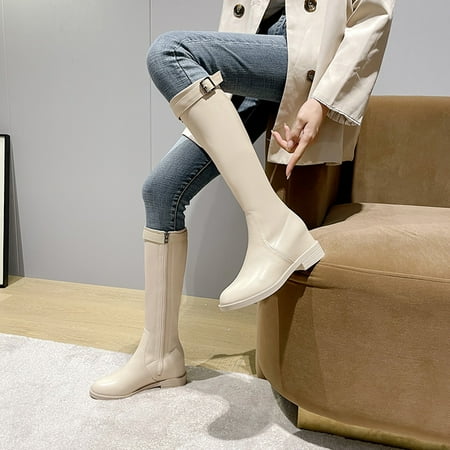 

HHH Height Increasing Insole Long Boots Female below the Knee 2024 New Autumn and Winter Slimming Small Long Mid-Calf Stretch Thin Boots