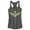 Charcoal, variant on Junior's Nintendo Triforce  Racerback Tank Top Charcoal 2X Large