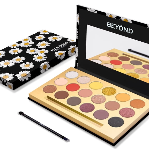 BEYOND DAISY 18Colors Shimmer & Matte Highly Pigment Professional Eyeshadow Palette.