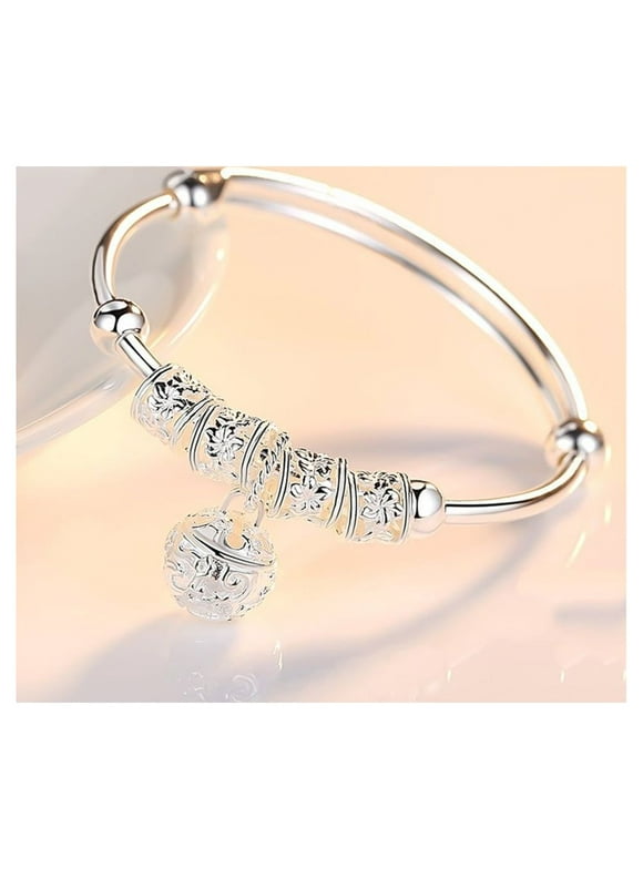 925 Sterling Silver Charm Bracelets & Bangles For Women Silver Jewelry Accessories