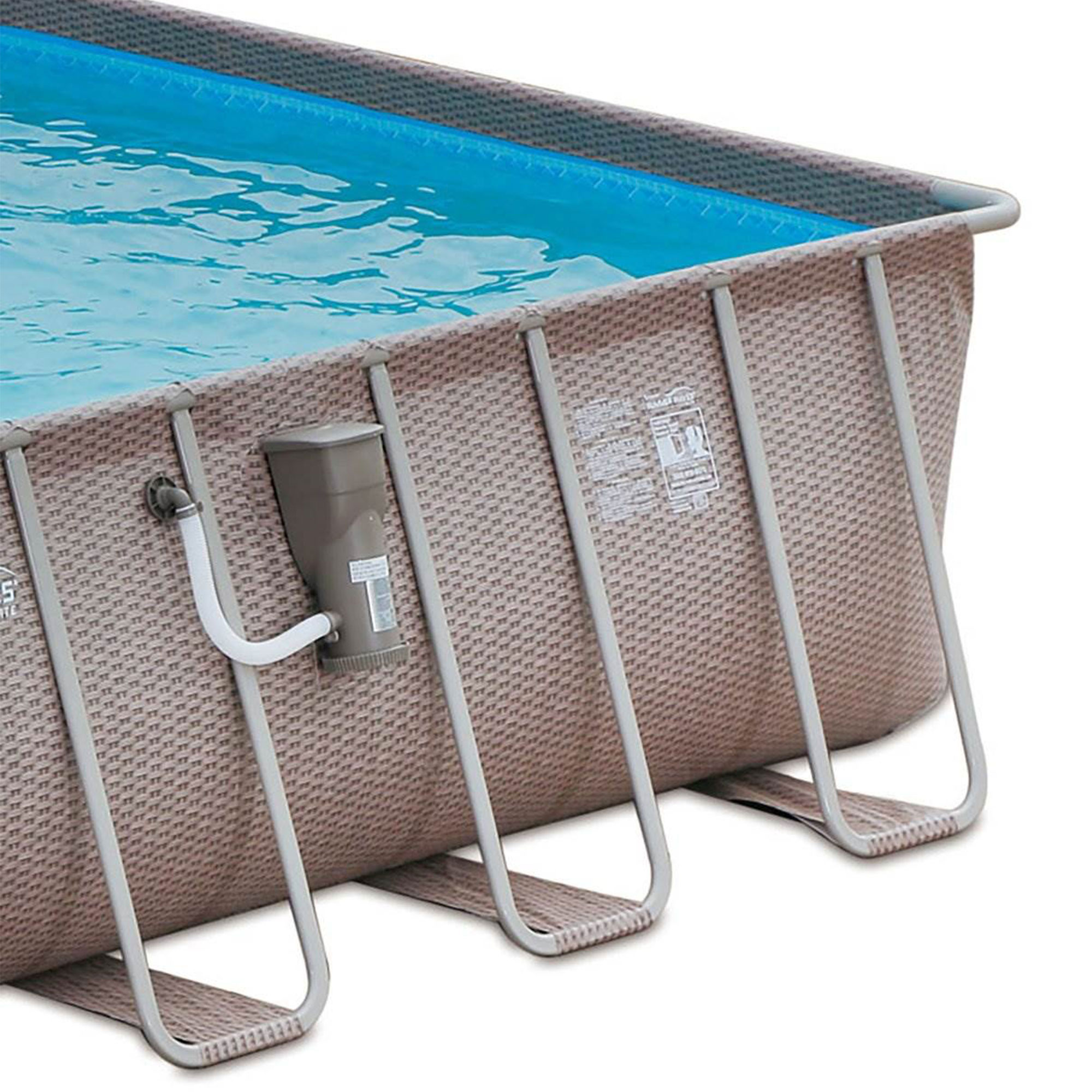 Summer Waves 24 x 12 x 4.5' Rectangle Above Ground Frame Swimming Pool Set - image 3 of 7