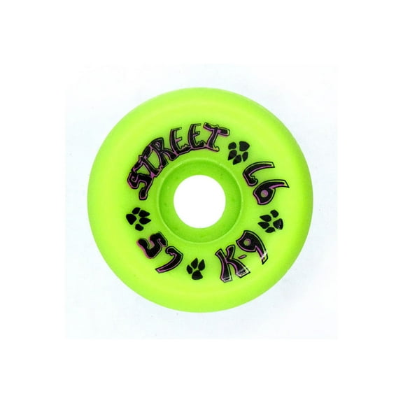 Dogtown K-9 80's Street 57mm 97A Lime Green Skateboard Wheels