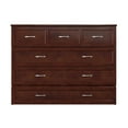 thumbnail image 3 of Atlin Designs Coffre-Lit Escamotable Double en Bois Massif Noyer avec Matelas Non Assemblé, 3 of 16