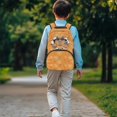 thumbnail image 2 of KUIFORTI Cool Orange Capybara Print Kids School Backpack for Boys Elementary Middle Students Large Capacity with Multiple Organizer Pockets Bookbag Back to School Essentials Gifts, 2 of 7