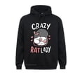 thumbnail image 2 of Sudadera con capucha para hombre, diseño de rata, ratas, loca, rata, amor, mascota, divertida, linda, motociclista, sudaderas, ropa genial, prevaleciente, 2 of 4