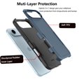 thumbnail image 3 of For iPhone 17 Air 5G 2025 Case ,Sturdy Phone Case for Apple 17 Air 6.5 inch ,Tiflook Shockproof Protection Heavy Duty Armor Hard Plastic & Rubber Rugged Bumper 2-in-1 Case Cover ( Blue ), 3 of 5