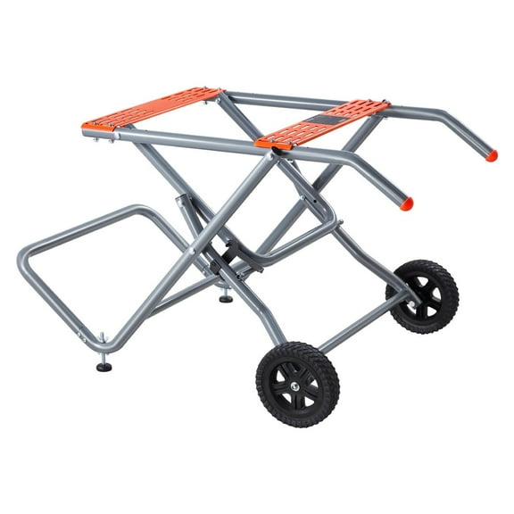 Portable Table Saw Stand with Wheels, Foldable Rolling Support for Table Saws, High-Strength Steel Frame, 350 lbs Load Capacity, Quick-Fold Design, Easy Transport and Storage for Workshop or Job Site