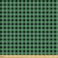 thumbnail image 2 of Ambesonne Buffalo Plaid Fabric by the Yard Upholstery, Gingham Check Vintage, 1 Yard, Laurel Green Dark Brown, 2 of 5