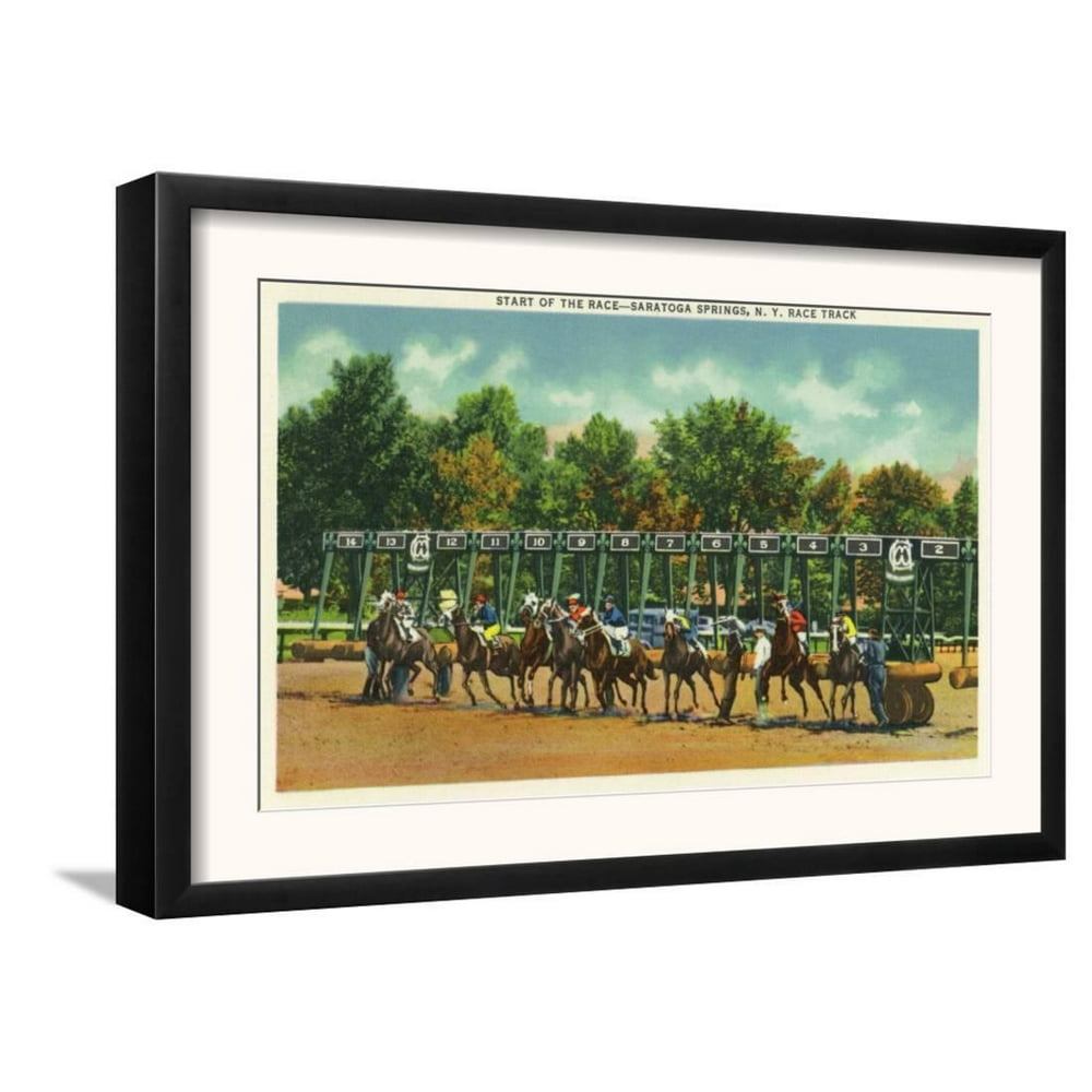 Saratoga Springs, New York Saratoga Race Track Starting L... Framed