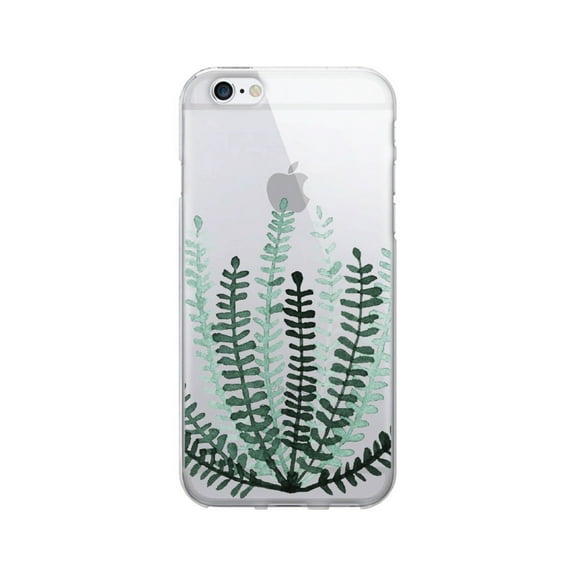 OTM Prints Clear Phone Case, Botany Dusty Sage - iPhone 6 Plus/7 Plus