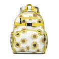 thumbnail image 1 of Retro Wildflower School Backpack for Student Lightweight Adjustable Padded Straps Chest Buckle Spacious Durable Bookbag for Daily Use, 1 of 4