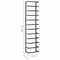 thumbnail image 1 of vidaXL Towel Rack Black 24x12x96 cm Steel, 1 of 5