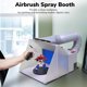 thumbnail image 2 of Portable Airbrush Paint Spray Booth Kit Extension Hose w/ Fan For Toy Part Model Yescom Modern, 2 of 9