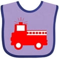 thumbnail image 3 of Inktastic Cute Red Firetruck Boys or Girls Baby Bib, 3 of 4