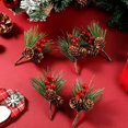 thumbnail image 4 of 12 Piezas Mini Ramos de Pino Navideño Artificiales JAMW Sencillez, 4 of 5