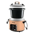 thumbnail image 3 of Gourmia 4.5 QT Programmable Slow Cooker, 5 Presets, Keep Warm, Peach, 3 of 6