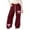 AB168 Wine, variant on Tisuna Loose Fit Pants For Girls Child Bowknot Print Elastic Waist Straight Leg Sweatpants Breathable Casual Kids Spring Autumn Trousers Beige Size 4-5 Years