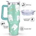 thumbnail image 3 of 40oz You Can't Have Anymore Food Brush Teeth Stainless Steel Flip Straw Tumbler Spill Proof Travel Cup Double Wall Vacuum Insulated Coffee Mug with Handle, 3 of 6
