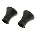 thumbnail image 1 of Langgg 2 Pcs Embouts de Tringle à Rideaux Tête de Poteau pour Tringle de 28mm CorneNoir, 1 of 7