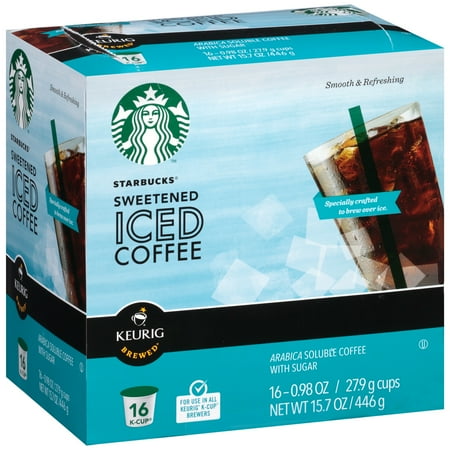 Starbucks Sweetened Iced Coffee K Cup 16 Ct Box Starbucks Sweetened Iced Coffee K Cup 16 Ct Box
