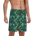 thumbnail image 2 of Sikiie Pineapple And Cactus Mens Pajama Shorts, Lightweight Lounge Pant with Pockets Soft Sleep Pj Shorts for MenMedium, 2 of 6