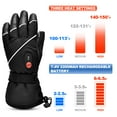 thumbnail image 6 of Snow deer Unisex Heated Gloves 7.4V 2200mAh Electric Rechargeable Winter Warm Glove Liners for Arthritis Raynaud Thin Gloves Riding Ski Snowboarding Hiking Cycling Hand Warmers, 6 of 10