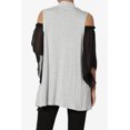 thumbnail image 2 of TheMogan Women's Long Vests Sleeveless Draped Lightweight Open Front Cardigan, 2 of 7