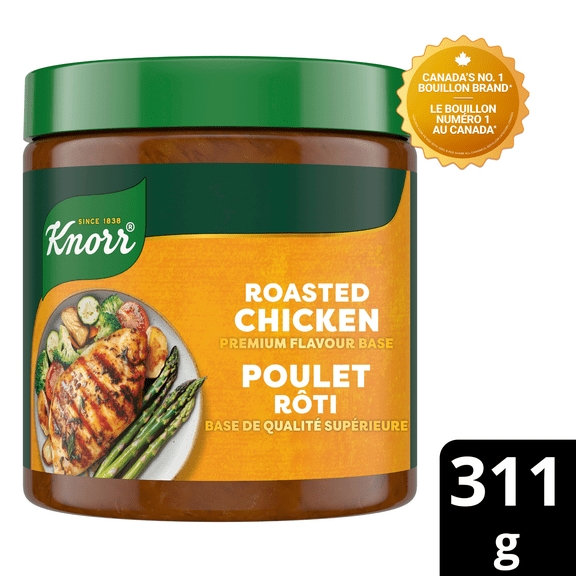 Knorr Premium Roasted Chicken Flavour Bouillon Base Paste – 311g | Versatile & Easy to Use