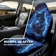 thumbnail image 4 of Yuyamidu Blue Wolf Car Seat Cover Full Set for Front Seats Fashion Car Interior Accessories Set Men Women Auto Interior Seat Covers Saddle Blanket, 4 of 7