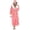 A-Pink47, variant on Women's Hooded Bathrobe Faux Fur Lined Plush Loungewear Robe With Belt For Cozy Home Sleepwear